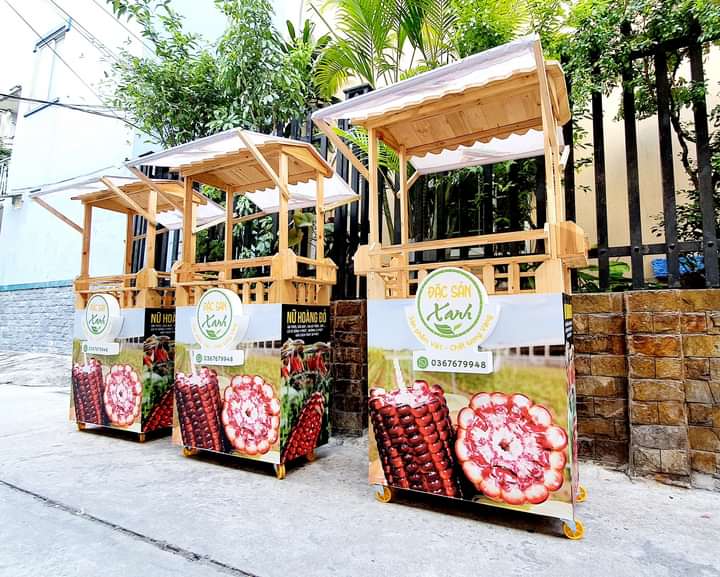 Thanh lý xe gỗ bán cafe (3)