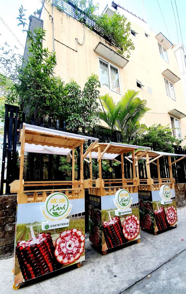 Thanh lý xe gỗ bán cafe (1)